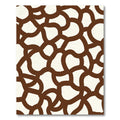 Warm Beige Brown Organic Link Rug