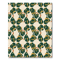 Deep Forest Abstract Organic Shapes Rug