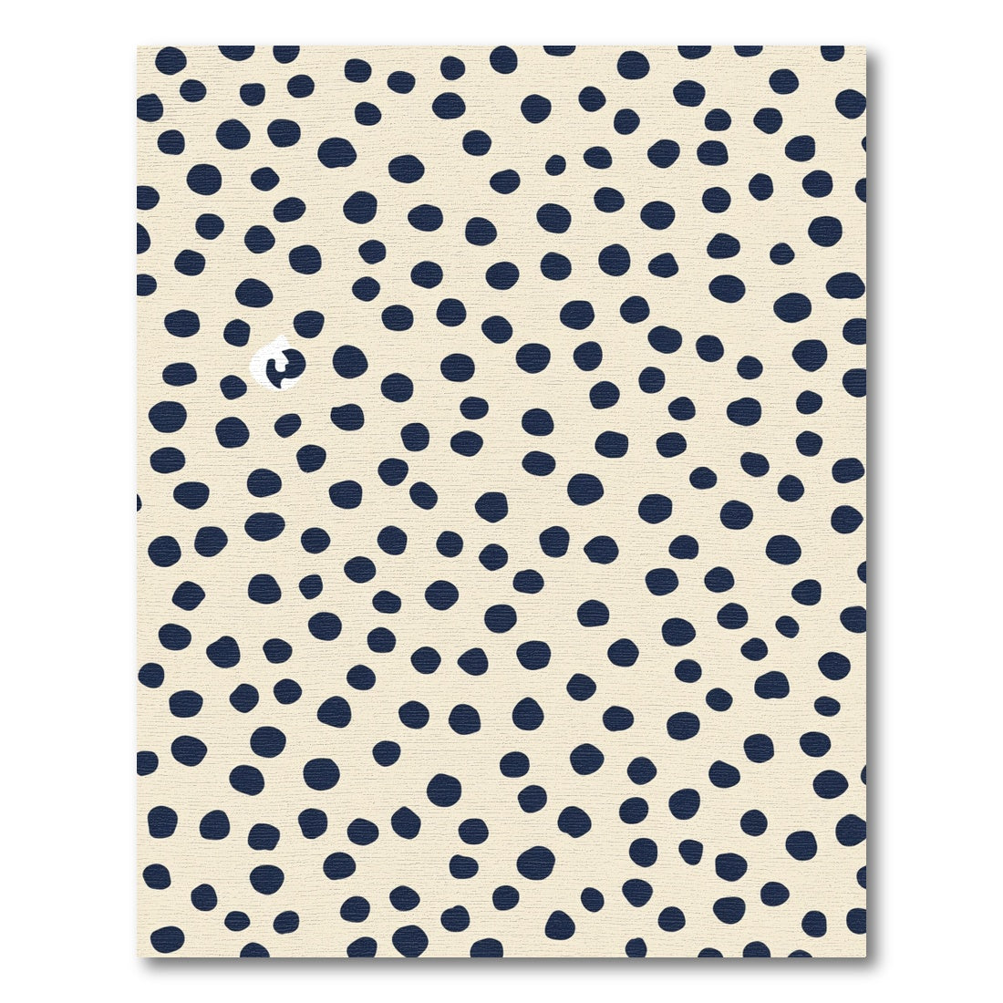 Dark Blue Spotty Abstract Rug