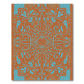 Orange Turquoise Ornate Swirl Harmony Rug