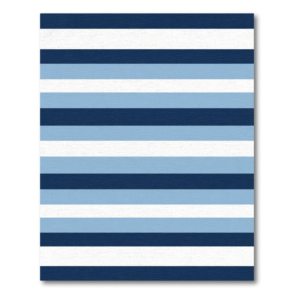 Navy Blue Light Blue White Stripes Rug