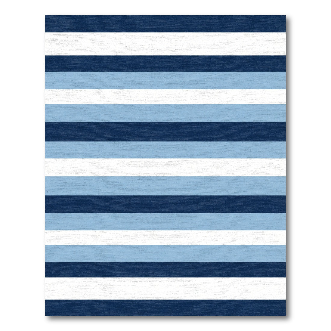 Navy Blue Light Blue White Stripes Rug