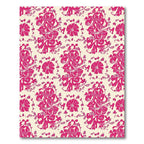 Vibrant Fuchsia Floral Bouquet Rug