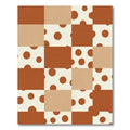 Checkerboard Clay Polka Dot Rug