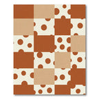 Checkerboard Clay Polka Dot Rug