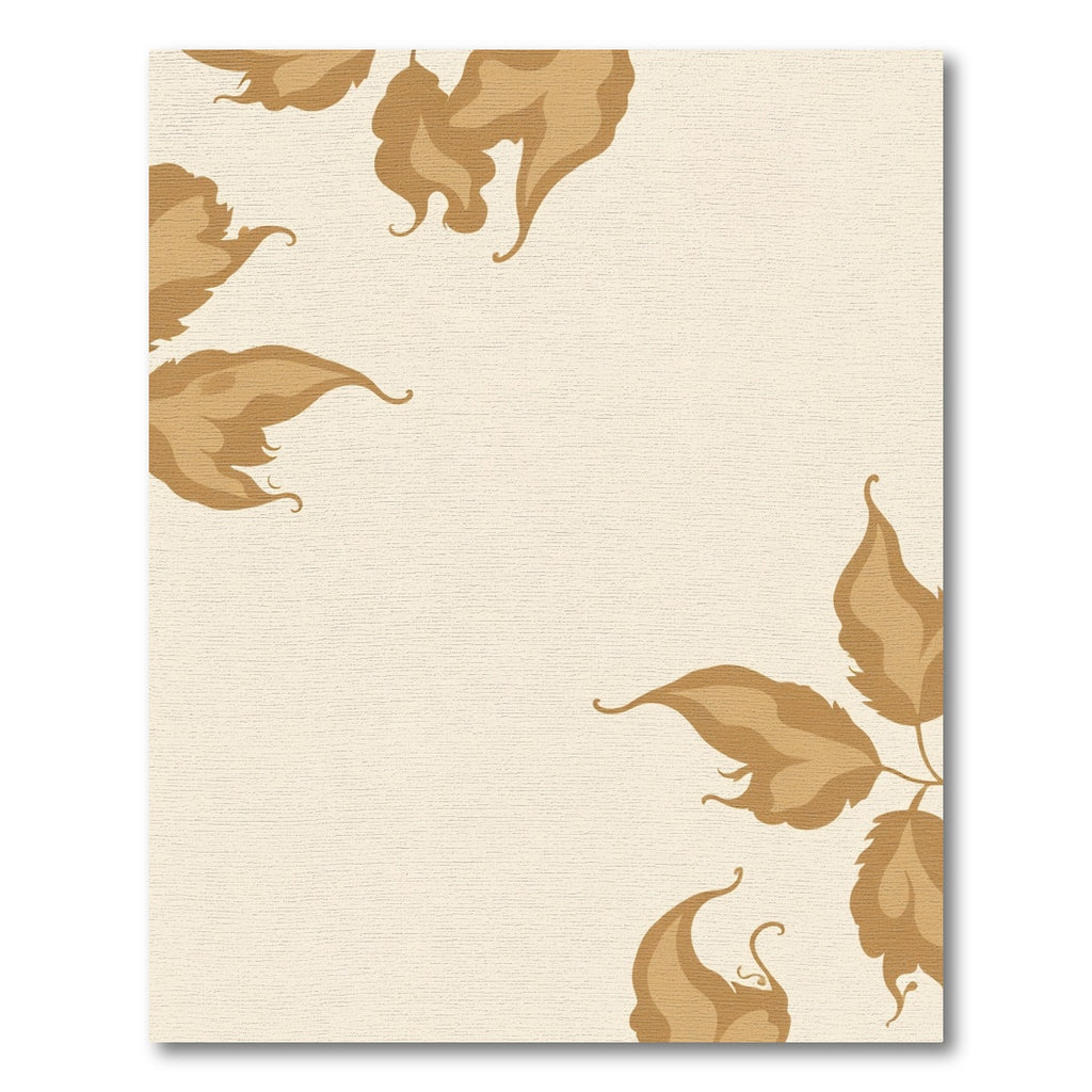 Art Nouveau Tan Leafy Vines Rug