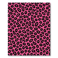 Hot Pink Black Spots Animal Print Rug