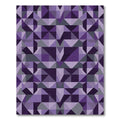 Purple Geometric Interlocking Triangles Rug