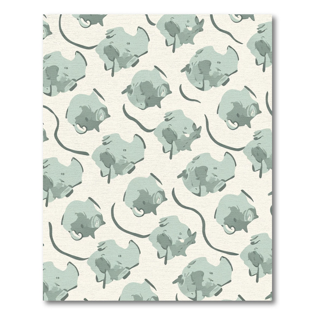 Sage Abstract Organic Splatter Flow Rug