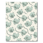 Sage Abstract Organic Splatter Flow Rug