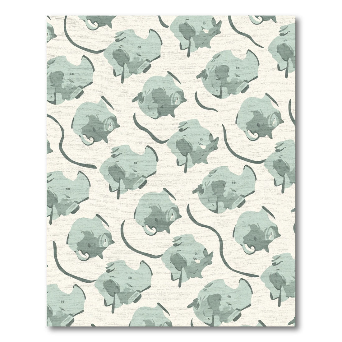 Sage Abstract Organic Splatter Flow Rug