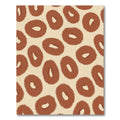 Terracotta Ochre Organic Oval Collage Rug