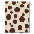 Cream and Brown Polka Dot Rug