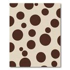 Cream and Brown Polka Dot Rug