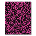 Hot Pink Black Animal Spots Rug