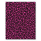 Hot Pink Black Animal Spots Rug