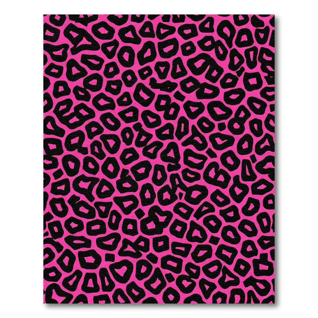 Hot Pink Black Animal Spots Rug