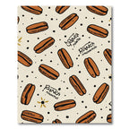 Hot Dog Black Dot Cream Rug