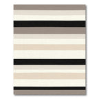 Neutral Toned Horizontal Stripe Rug