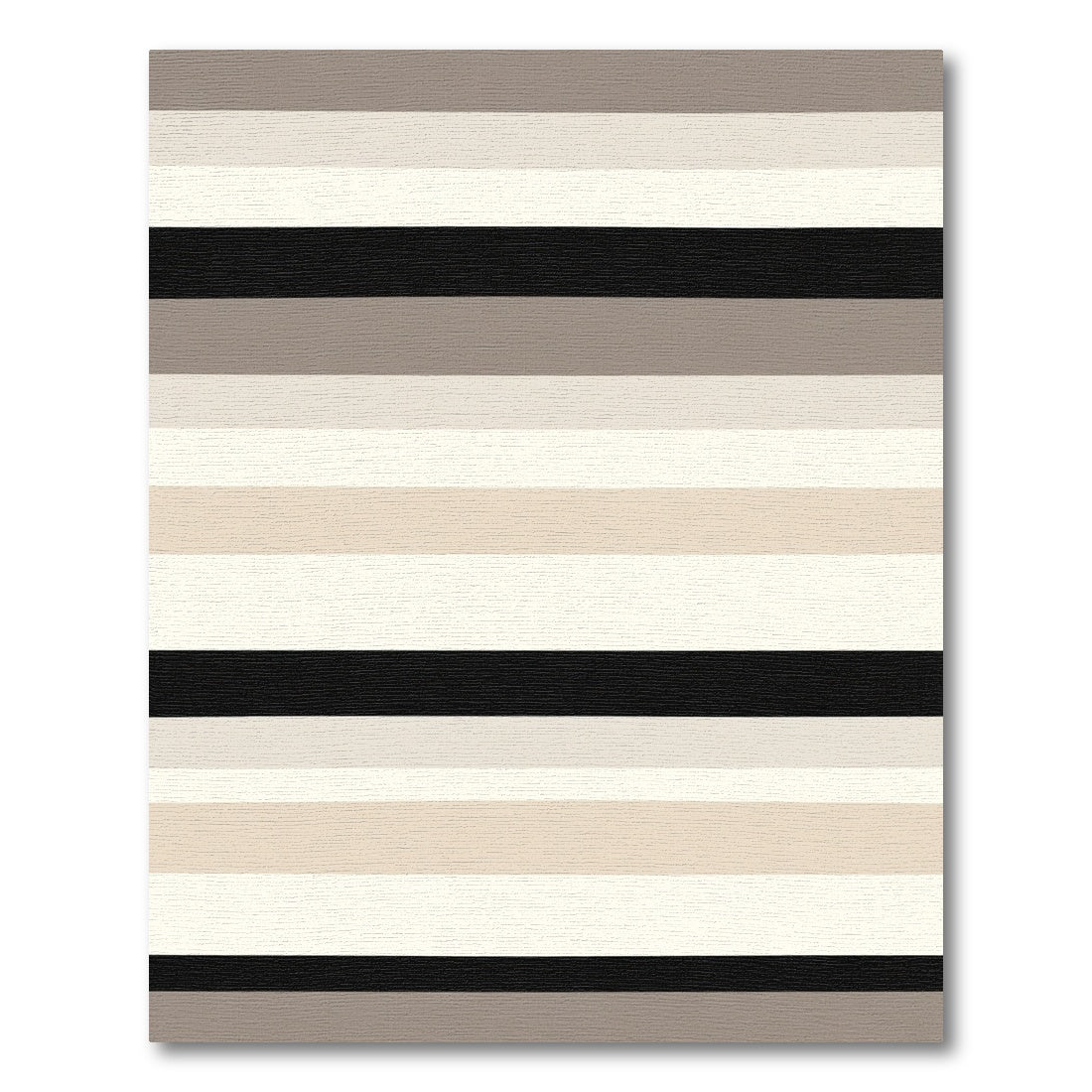 Neutral Toned Horizontal Stripe Rug