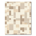 Modern Geometric Block Harmony Rug