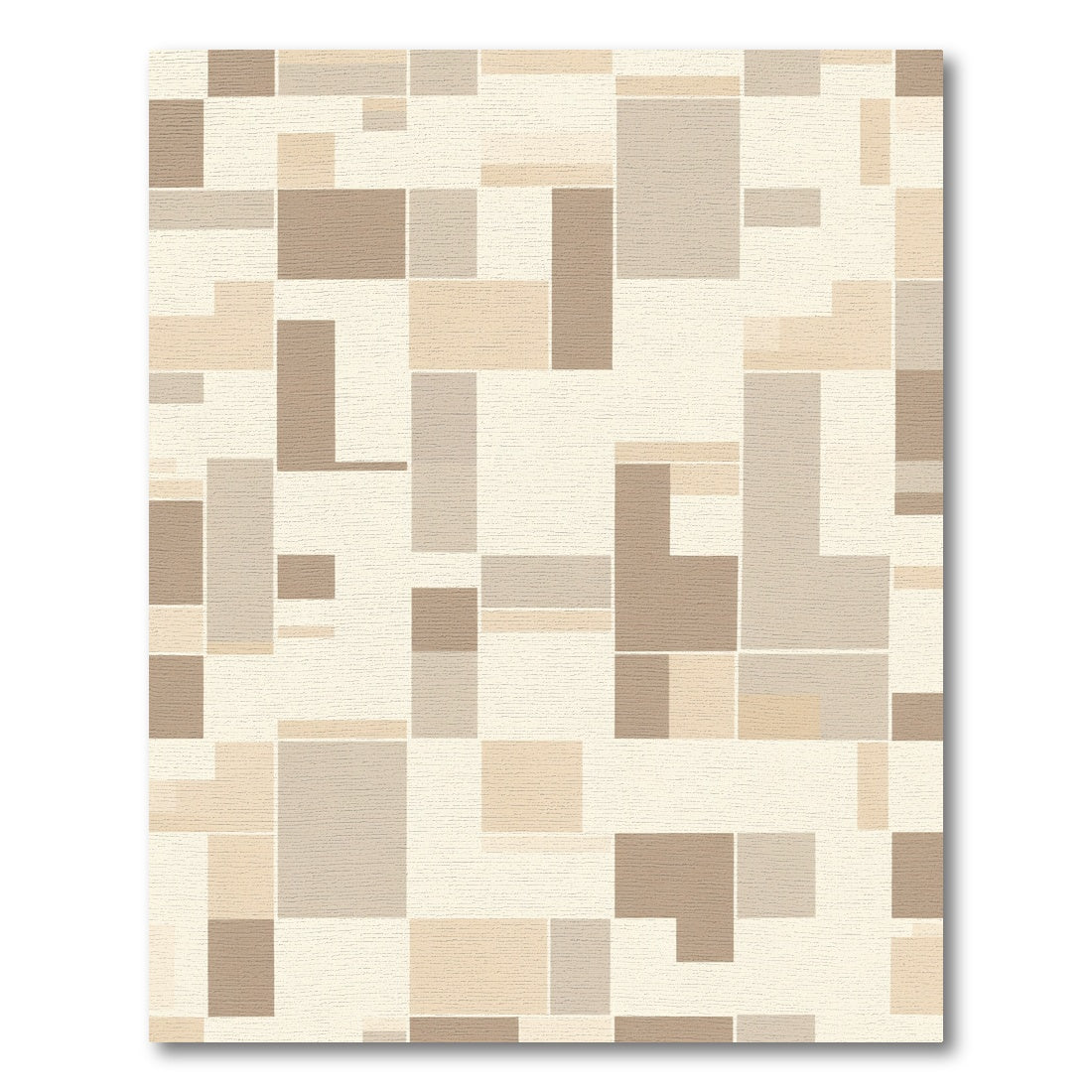 Modern Geometric Block Harmony Rug