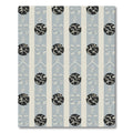 Vintage Blue Abstract Circles Rug