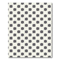 Gray White Polka Dot Grid Rug