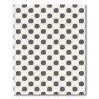 Gray White Polka Dot Grid Rug