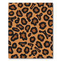 Orange Black Leopard Spot Rug
