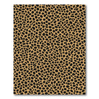Tawny Black Spotty Animal Print Rug