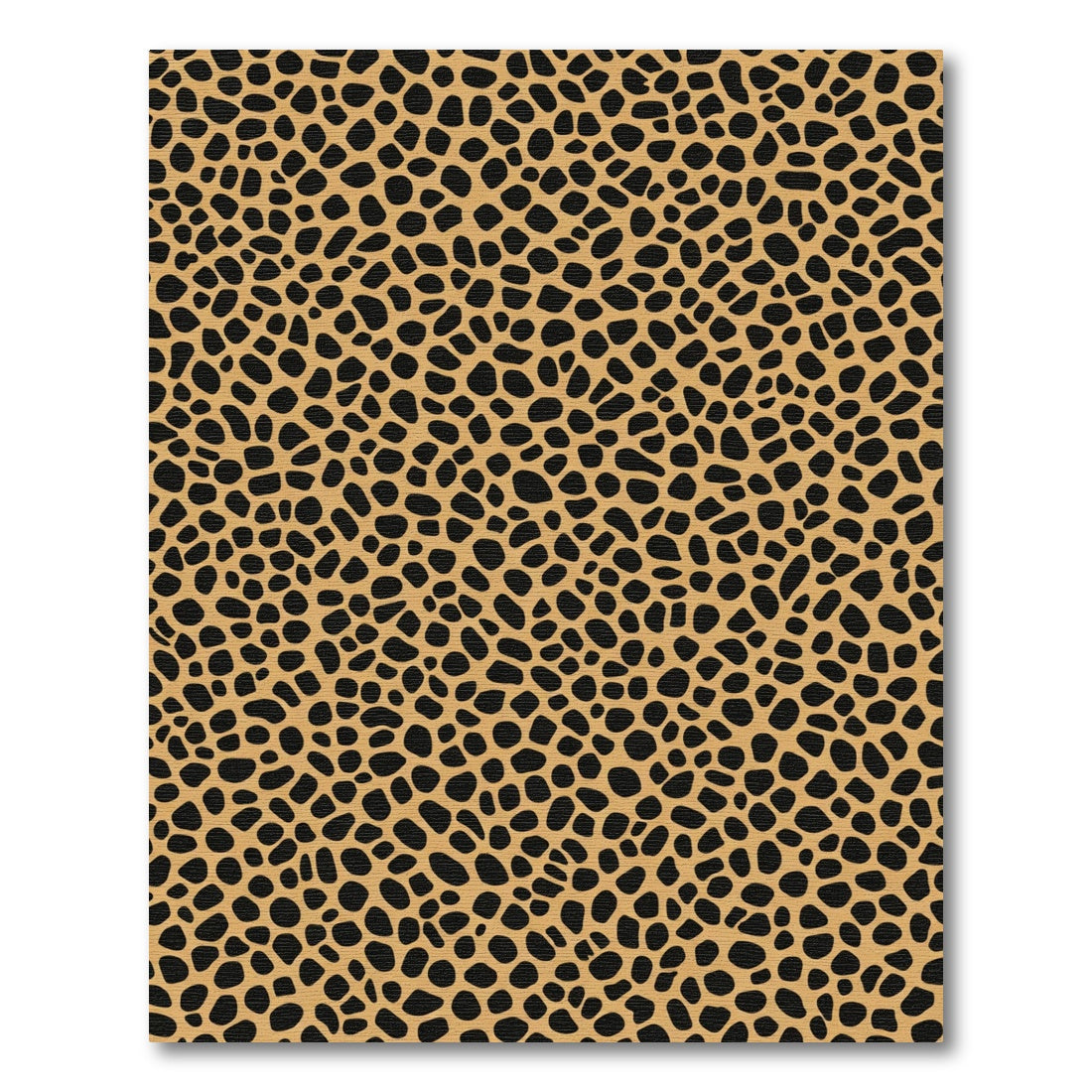 Tawny Black Spotty Animal Print Rug