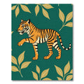 Emerald Tiger Forest Foliage Rug