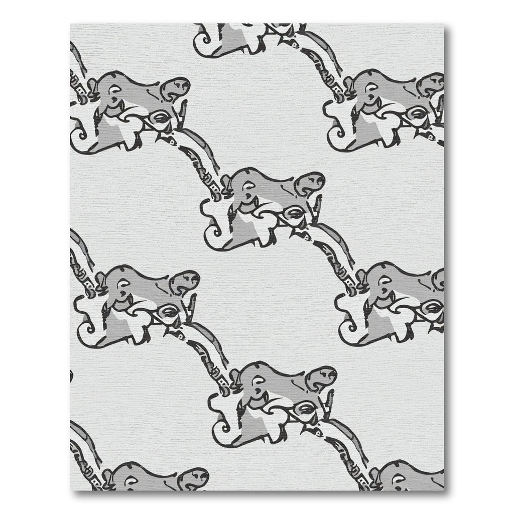 Gray Elephant Artful Swirl Rug