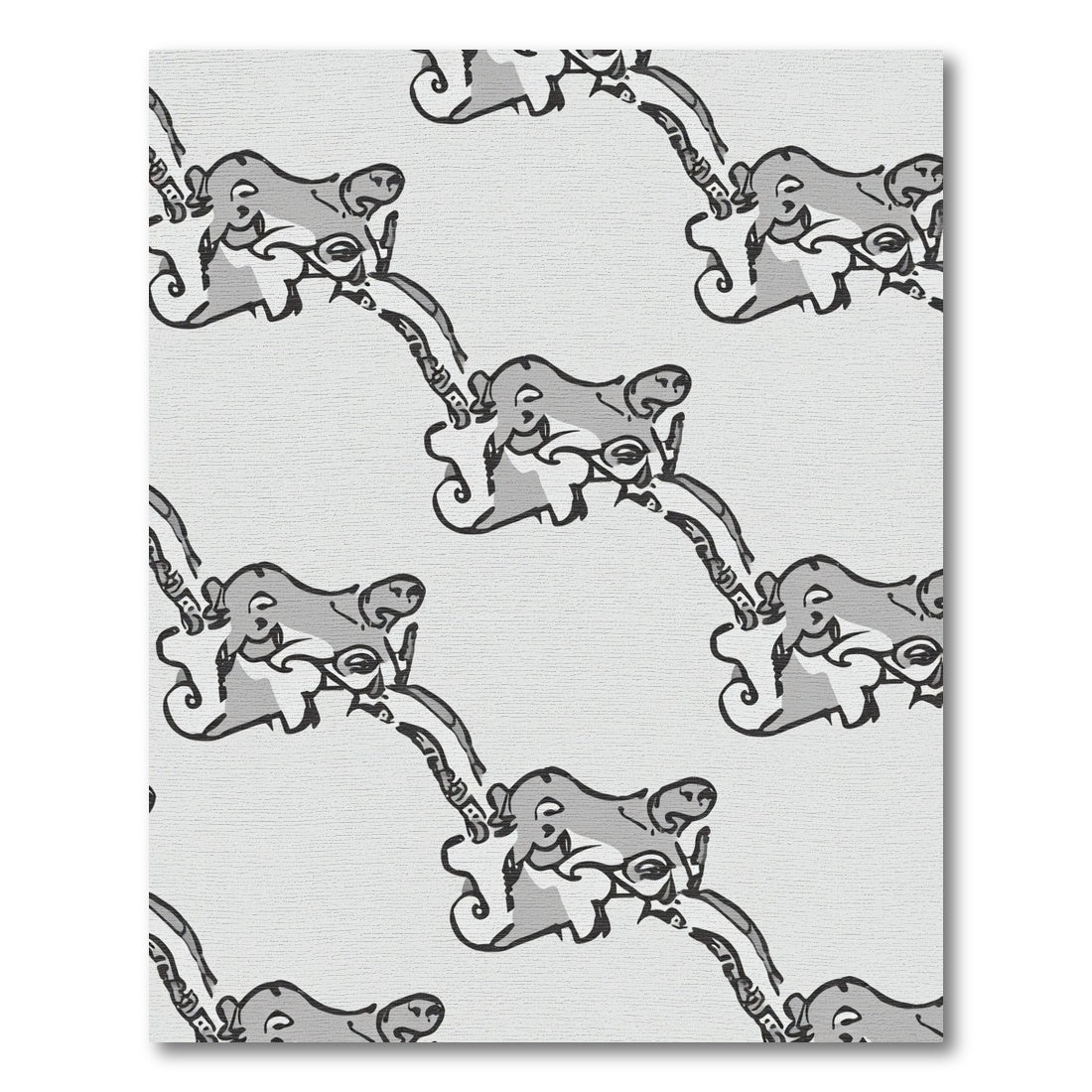Gray Elephant Artful Swirl Rug