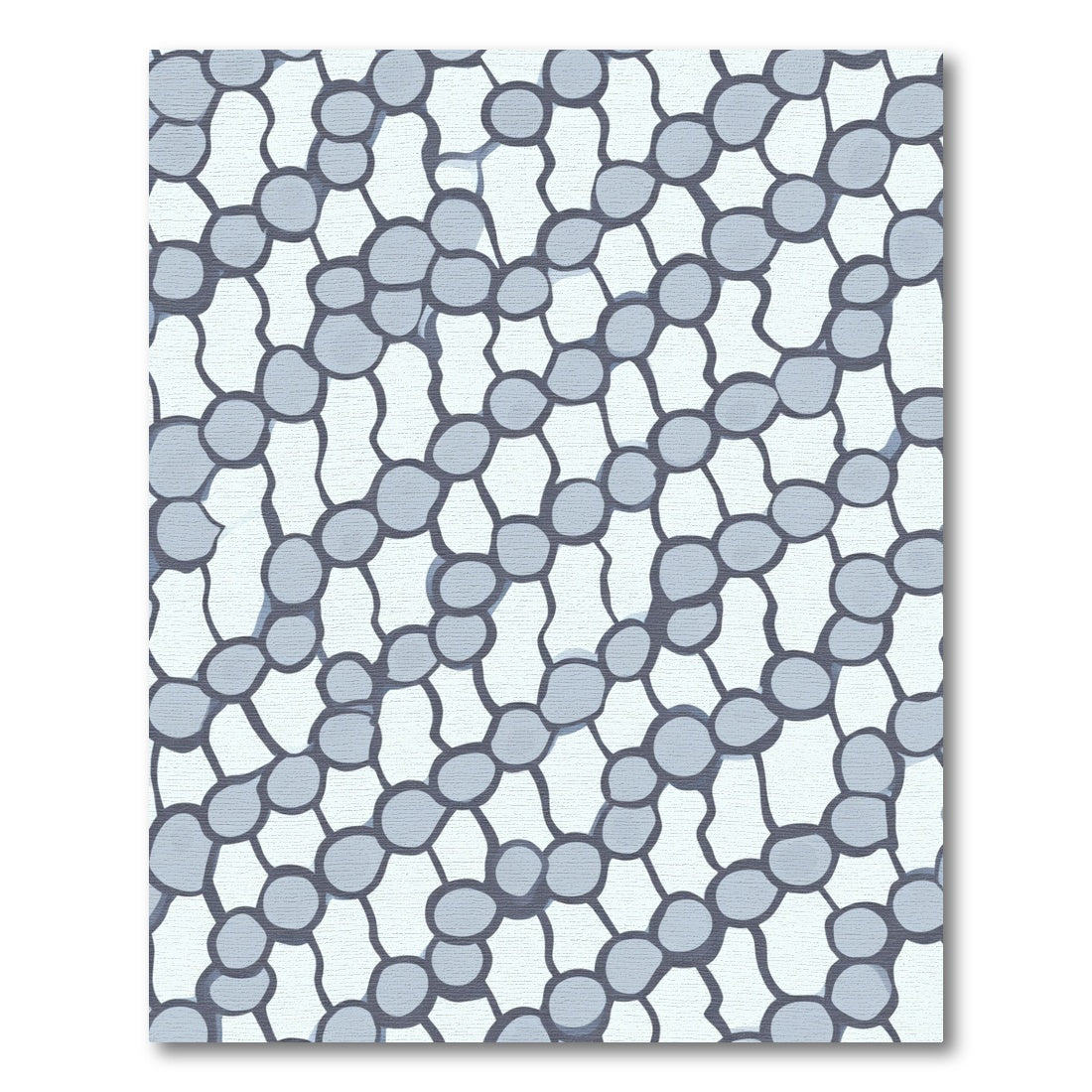 Cool Gray Organic Net Rug