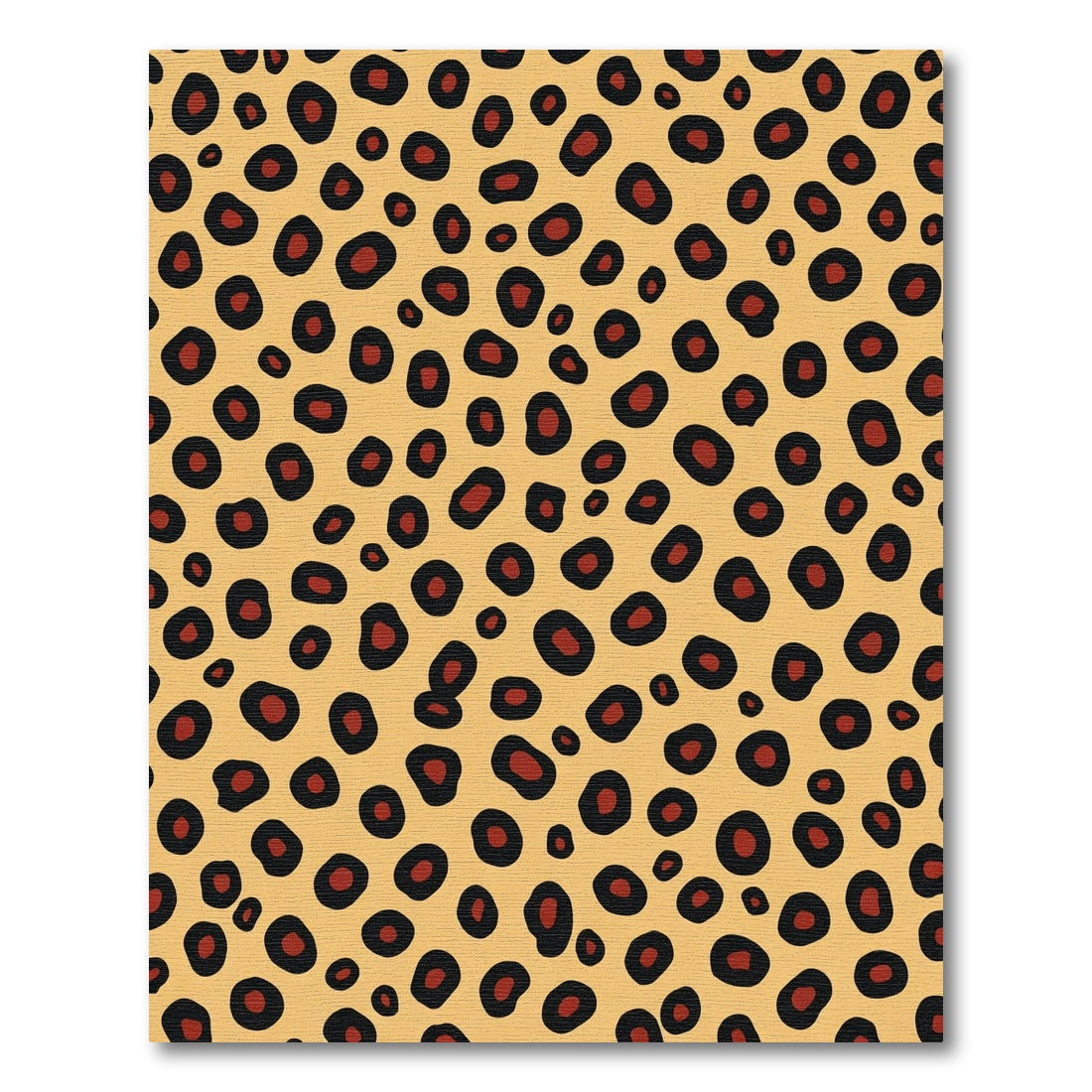 Golden Cheetah Spot Animal Print Rug