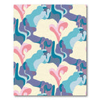 Pastel Organic Swirls Flowing Abstract Rug