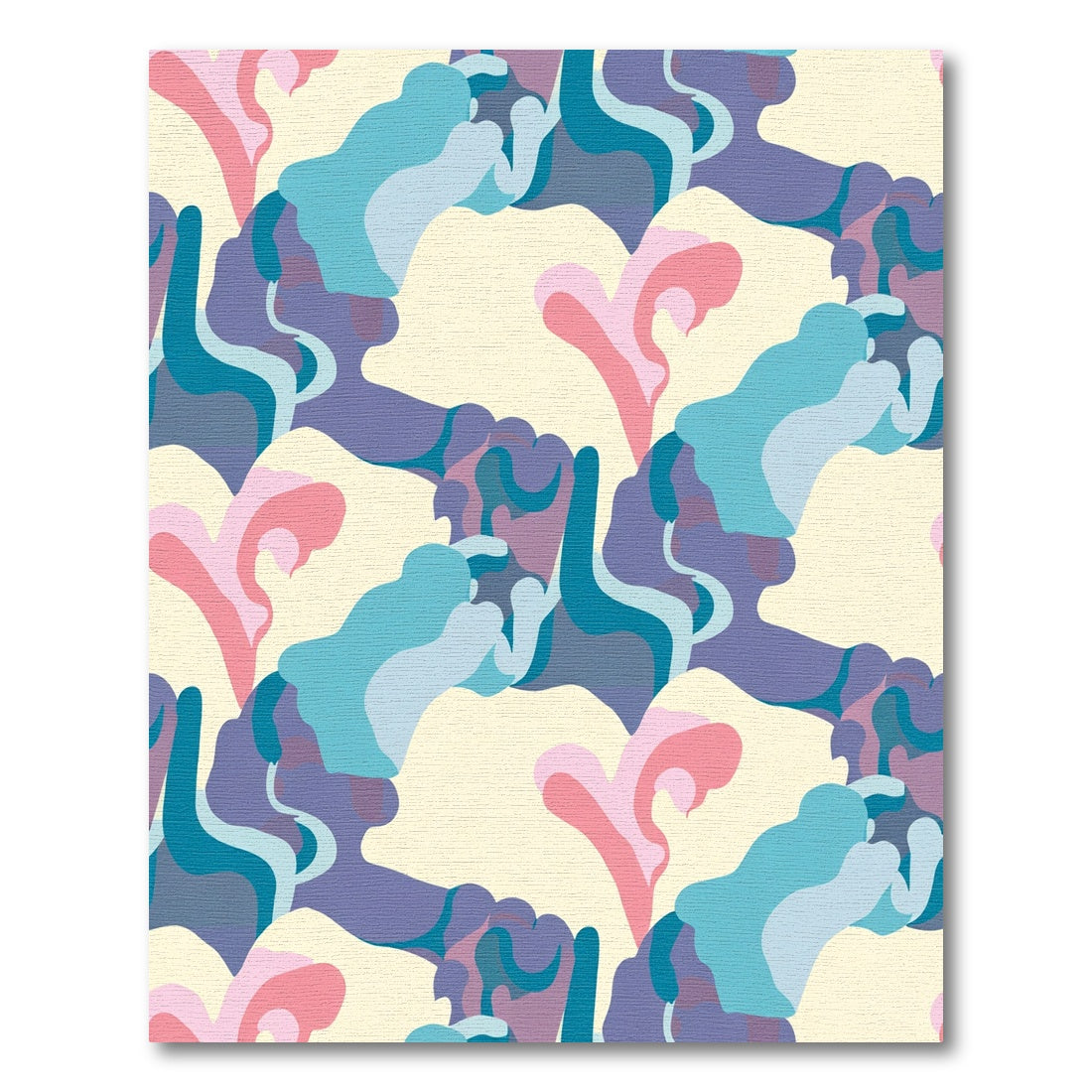 Pastel Organic Swirls Flowing Abstract Rug
