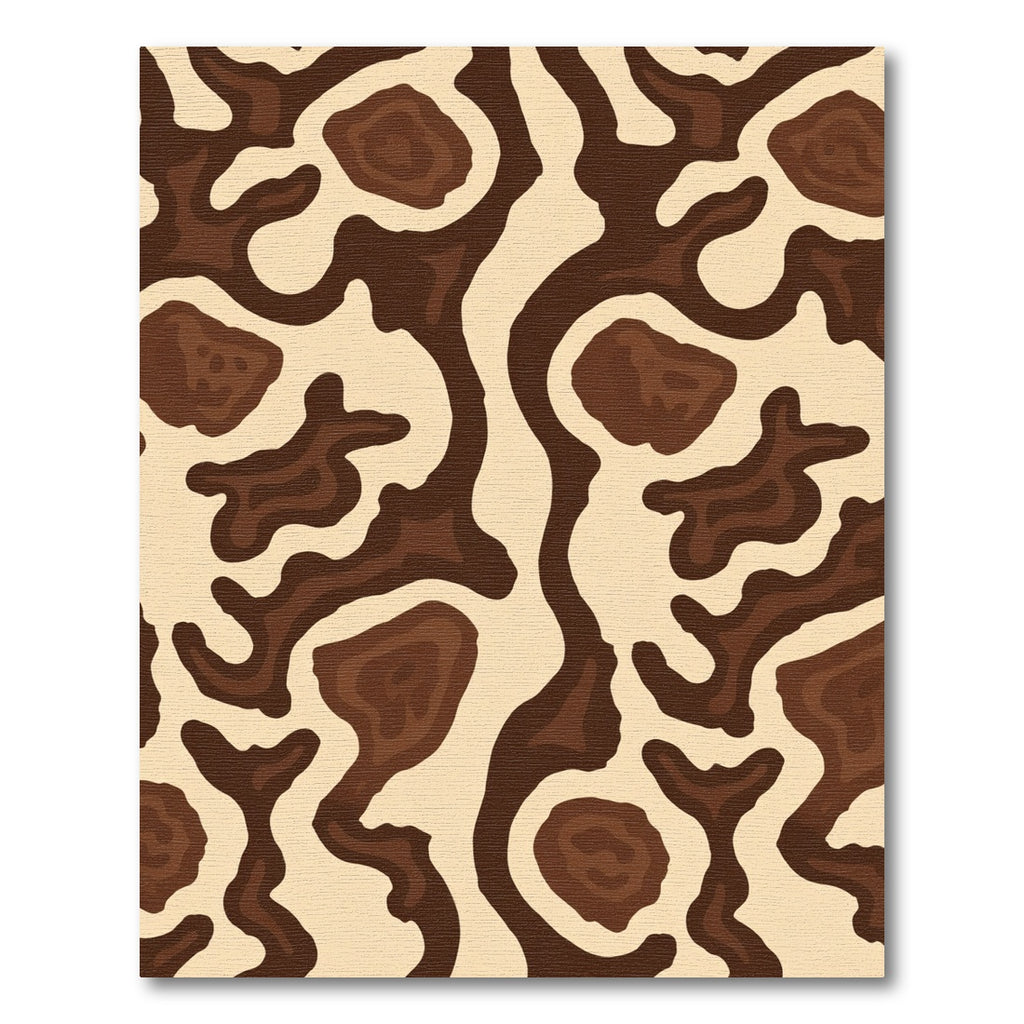 Brown Latte Organic Contour Rug