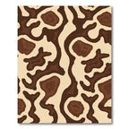 Brown Latte Organic Contour Rug