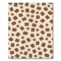 Chocolate Square Circle Scatter Rug