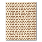 Brown Note Musical Pattern Rug
