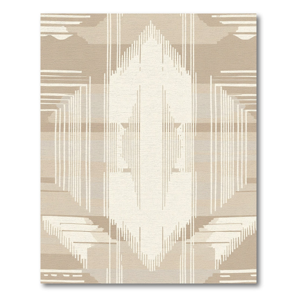 Neutral Gradient Geometric Stripe Rug