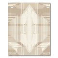 Neutral Gradient Geometric Stripe Rug