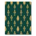 Golden Leaf Emerald Field Rug
