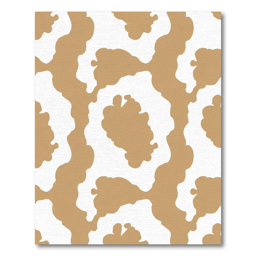 Earthy Tan White Organic Spots Rug