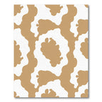 Earthy Tan White Organic Spots Rug