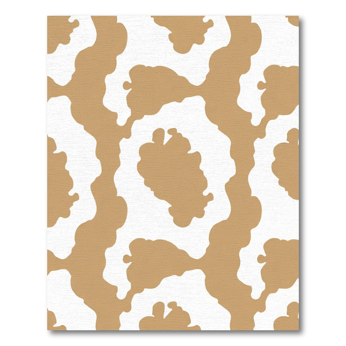 Earthy Tan White Organic Spots Rug