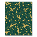 Golden Birds Verdant Foliage Rug